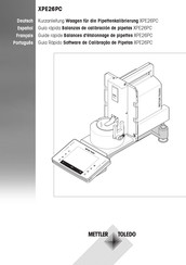 Mettler Toledo XPE26PC Guía Rápida