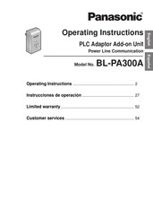 Panasonic BL-PA300A Instrucciones De Operación