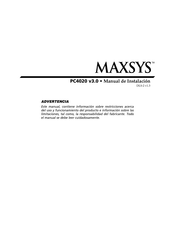 Maxsys PC4020 Manual De Instalación