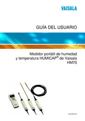 Vaisala HUMICAP HM70 Guia Del Usuario