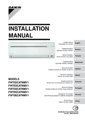 Daikin FWT02CATNMV1 Manual De Instalación