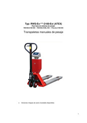 Ravas RWS-Ex-RPW-2100-Exi Manual De Instrucciones