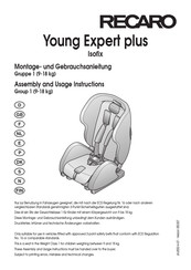 Recaro Young Expert Plus Instrucciones De Montaje Y Uso