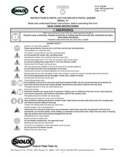 SIOUX SPS10P18 Manual De Instrucciones Y Lista De Piezas