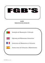 OLITREM FGB 125 Instrucciones De Utilización Y Mantenimiento