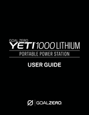 Goalzero Yeti 1000 Lithium Guia Del Usuario