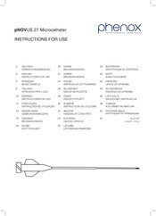 phenox pNOVUS 27 Instrucciones De Uso