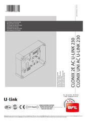 BFT CLONIX UNI AC U-LINK 230 Manual De Instalación