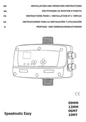 Speedmatic Easy 09MM Instrucciones Para La Instalación Y Utilización