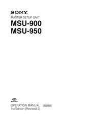 Sony MSU-950 Manual De Instrucciones