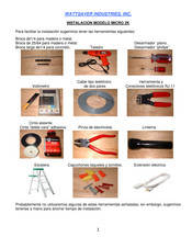 Wattsaver Industries MICRO 2K Manual De Instrucciones