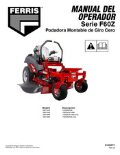 Ferris F60ZB2536 Manual Del Operador