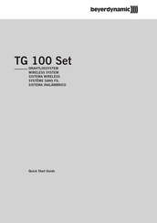 Beyerdynamic TG 100 Serie Manual Del Usuario