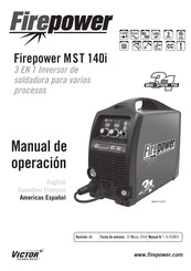 Firepower MST 140i Manual De Operación