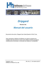 Hoffmann&Hoffmann Dripgard Manual Del Usuario