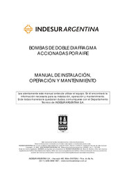 INDESUR ARGENTINA D75 Manual De Instalación, Operación Y Mantenimiento