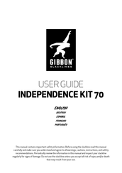 GIBBON Slackline INDEPENDENCE KIT 70 Guia Del Usuario