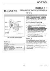 Honeywell MicroniK 200 R7426A Instrucciones De Instalación