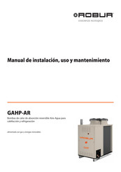 Robur GAHP-AR S Manual De Instalación, Uso Y Mantenimiento