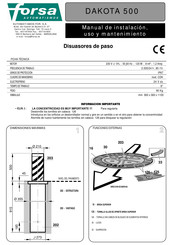 Automatismos Forsa DAKOTA 500 Manual De Instalación, Uso Y Mantenimiento