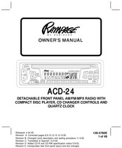 Audiovox Rampage ACD-24 El Manual Del Propietario