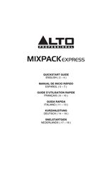 Alto Professional Mixpack Express Guia De Inicio Rapido