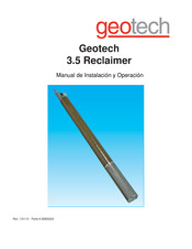 Geotech 3.5 Reclaimer Manual De Instalación Y Operación