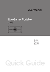 Avermedia Live Gamer Portable C875 Guía Rápida