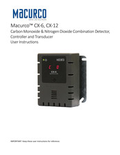 Macurco CX-6 Instrucciones De Uso