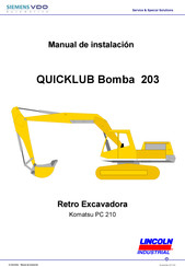 Lincoln industrial QUICKLUB Bomba 203 Manual De Instalación