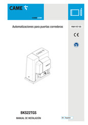 CAME BKS22TGS Manual De Instalación