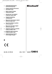 EINHELL BG-DP 1340 G Manual De Instrucciones Original