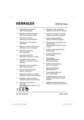 HERKULES H-NT 20 Inox Manual De Instrucciones Original