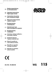 ALPHA-TOOLS 44.302.46 Manual De Instrucciones