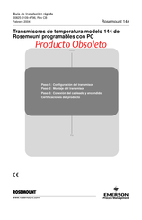 Emerson Rosemount 144 Guía De Instalación Rápida