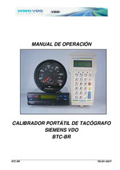 VDO BTC-BR Manual De Operación