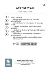 IMER 1194300 Manual De Uso, Mantenimiento Y Recambios