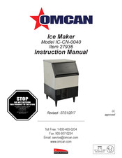 Omcan IC-CN-0040 Manual De Instrucciones