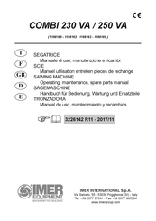 IMER 1188162 Manual De Uso, Mantenimiento Y Recambios