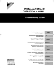 Daikin FMCQ125A7VEB Manual De Instalación Y Operación