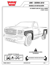 Warn GMC - SIERRA 2016 Manual De Instalación