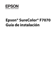 Epson SureColor F7070 Guia De Instalacion