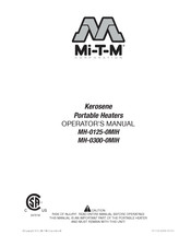 Mi-T-M MH-0125-0MIH Manual Del Operador