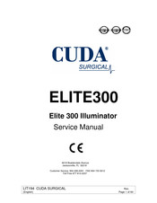 Cuda surgical Elite 300 Manual De Servicio