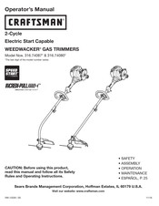 Craftsman WEEDWACKER 316.74080 Serie Manual Del Operador