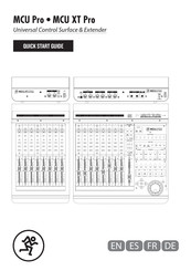 Mackie MCU XT Pro Guia De Inicio Rapido