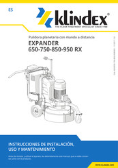 Klindex EXPANDER 650 RX Instrucciones De Instalación, Uso Y Mantenimiento