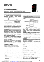 Novus N2000S Manual De Operación