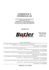 Butler HYDROS70.42 LIK Manual De Instrucciones