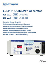 Cooper Surgical LEEP PRECISION LP-20-220 Manual De Funcionamiento